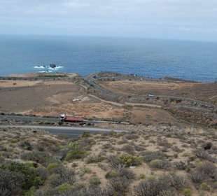 Auf dem Weg der Inselrundfahrt - vom Berg