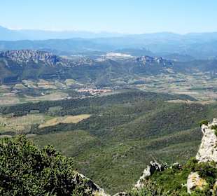Ausblick von der Burg Quéribus
