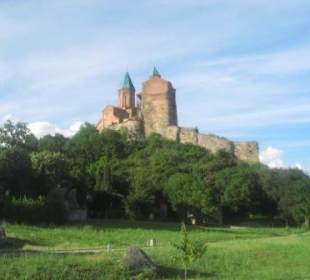 Blick zurück auf die Zitadelle von Gremi