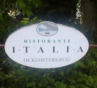 Hinweis auf das Restaurant