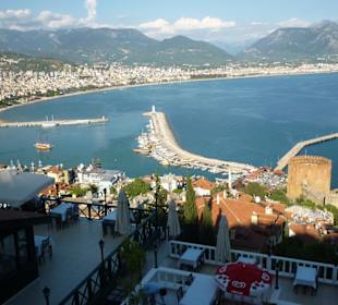 Beim Abstieg von der Burg