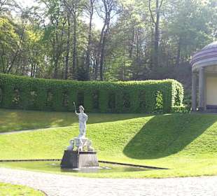 Blick auf den Laubengang