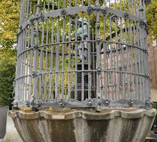 Der Dudelsackspieler in Nürnberg am Unschlittplatz