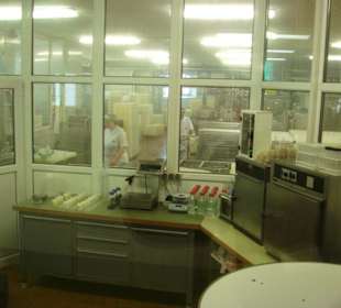 Blick in Schaukäserei