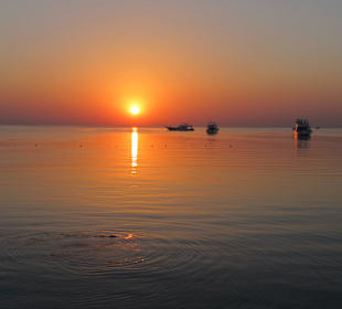Sonnenuntergang auf dem Meer