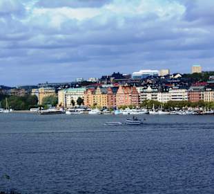Blick vom Katarinahissen auf Stockholm