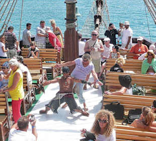 Viel Spaß auf dem Piratenschiff