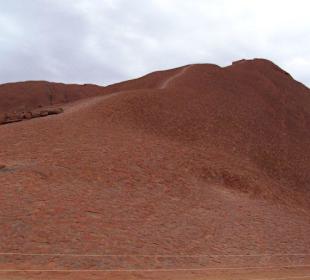 Climb up Pfad am Uluru