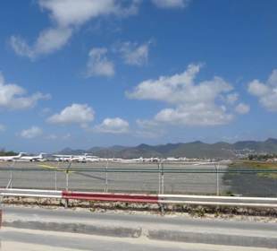 Blick auf die Landebahn