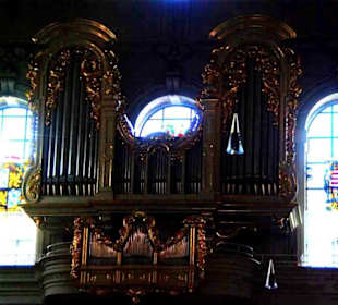 Die Orgelanlage hinterer Bereich