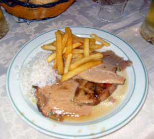 Ein Hauptgericht, Schweinebraten mit Beilagen!