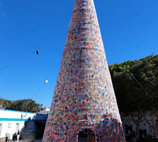 Gehäkelter Weihnachtsbaum 25 Meter hoch