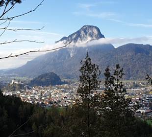 Blick auf Kufstein vom Eingang zum Tal