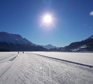 Marathonloipe für den Engadin-Skimarathon