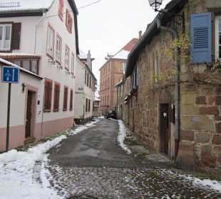 Altstadt Wissembourg im Winter