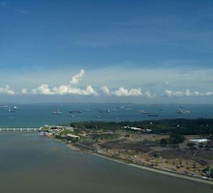 Blick vom Singapur-Flyer