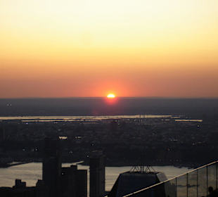 Sonnenuntergang vom Rockefeller Center