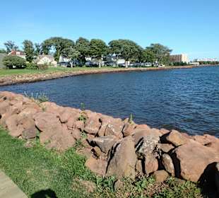 Blick von der Promenade zum Stadtzentrum