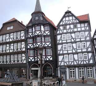 Der Fachwerk geprägte Marktplatz