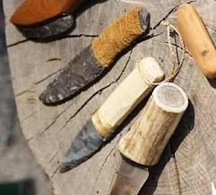 Steinzeit Werkzeuge bauen