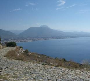 Weg von der Burg nach Alanya