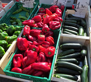 Impressionen vom Wochenmarkt Saint-Cyprien-Plage