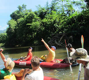 Paddeln auf dem Fluss