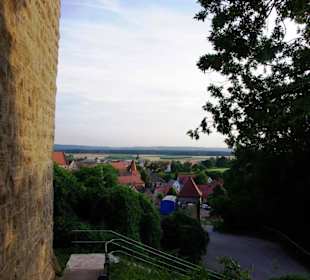 Burgmauer und Aussicht