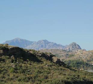 Ausblick von ganz oben durch Fenster