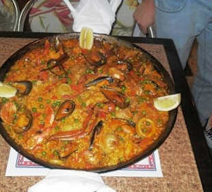 Paella Mixta, Tapas Bar, Cala Millor, Spanien  