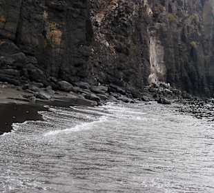 Schwarze Sandbuch Playa Quemada