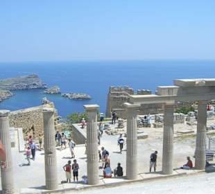 Blick vom höchsten Punkt der Akropolis
