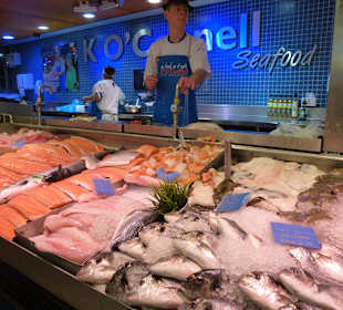 Verkaufsstände im englischen Markt