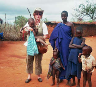 Bei einem Ausflug zu den Massai