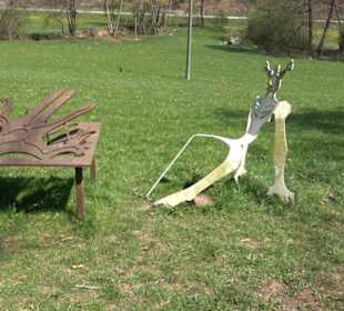 Sculptoura Frühstück im Freien