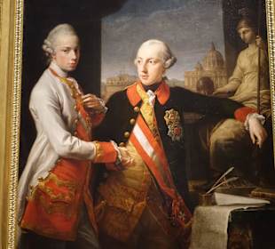 Kaiser Josef II. mit Herzog Leopold ; Batoni