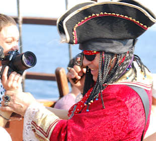Der Pirat in Aktion