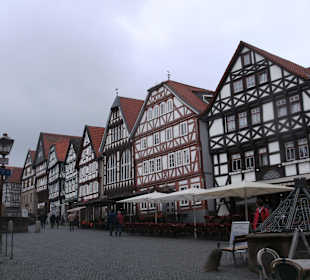 Der Fachwerk geprägte Marktplatz