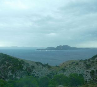 Blick auf benachbarte Inseln während der Fahrt