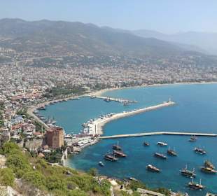 Blick auf Alanya von Oben