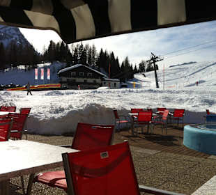 Terrasse, sehr tolles Wetter