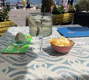 Pause auf der Promenade