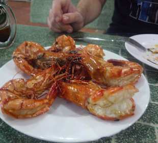 Garnelen mit Knoblauch