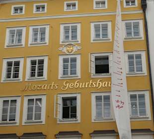 Mozarts Geburtshaus in der Getreidegasse 9