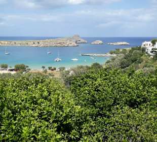 Aussicht Akropolis Lindos