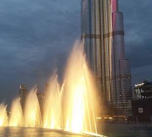 Wasserfontänen Dubai Mall