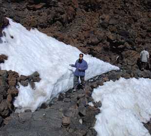 Schnee am Teide