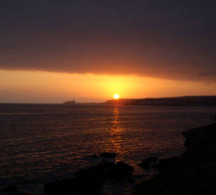 Sonnenuntergang am Faro