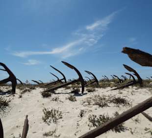 Ilha Tavira - Friedhof der Anker