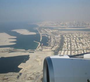 Im Airbus über Dubai